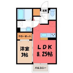 結城駅 徒歩21分 1階の物件間取画像